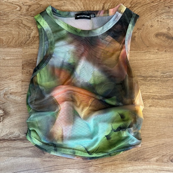 PrettyLittleThing Tops - Pretty Little Thing Mesh Tank Top